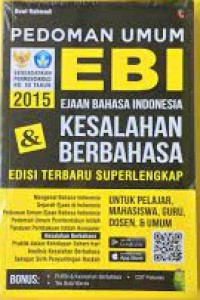 Image of Pedoman Umum EBI Ejaan Bahasa Indonesia & Kesalahan Berbahasa